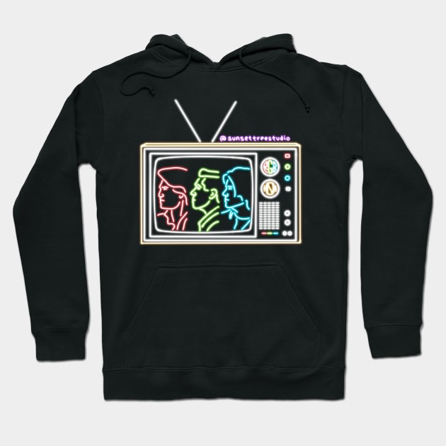 Hanson RGB TV Hoodie by Sunsettreestudio